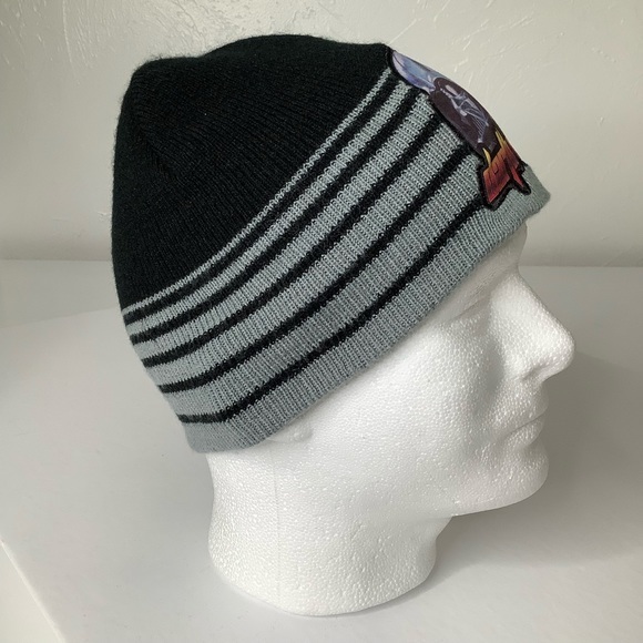 Star Wars Darth Vader large front Logo knit beanie cap hat size One Size EUC - Picture 3 of 16